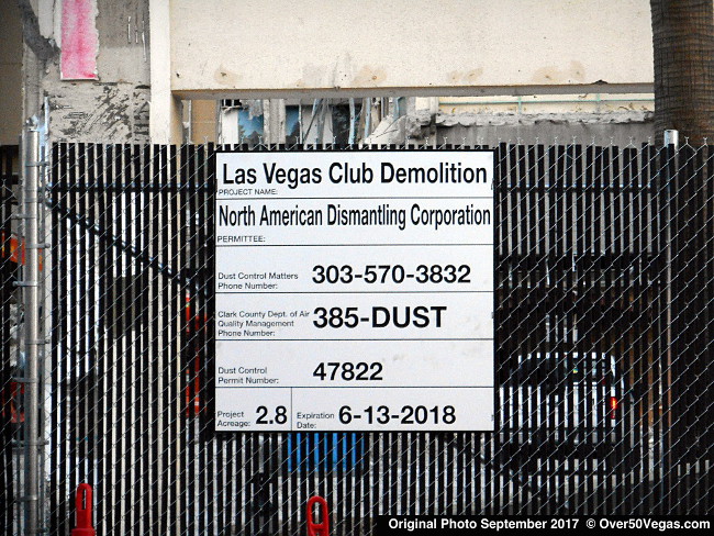 Click here to follow the progress of the Las Vegas Club Block renewal.